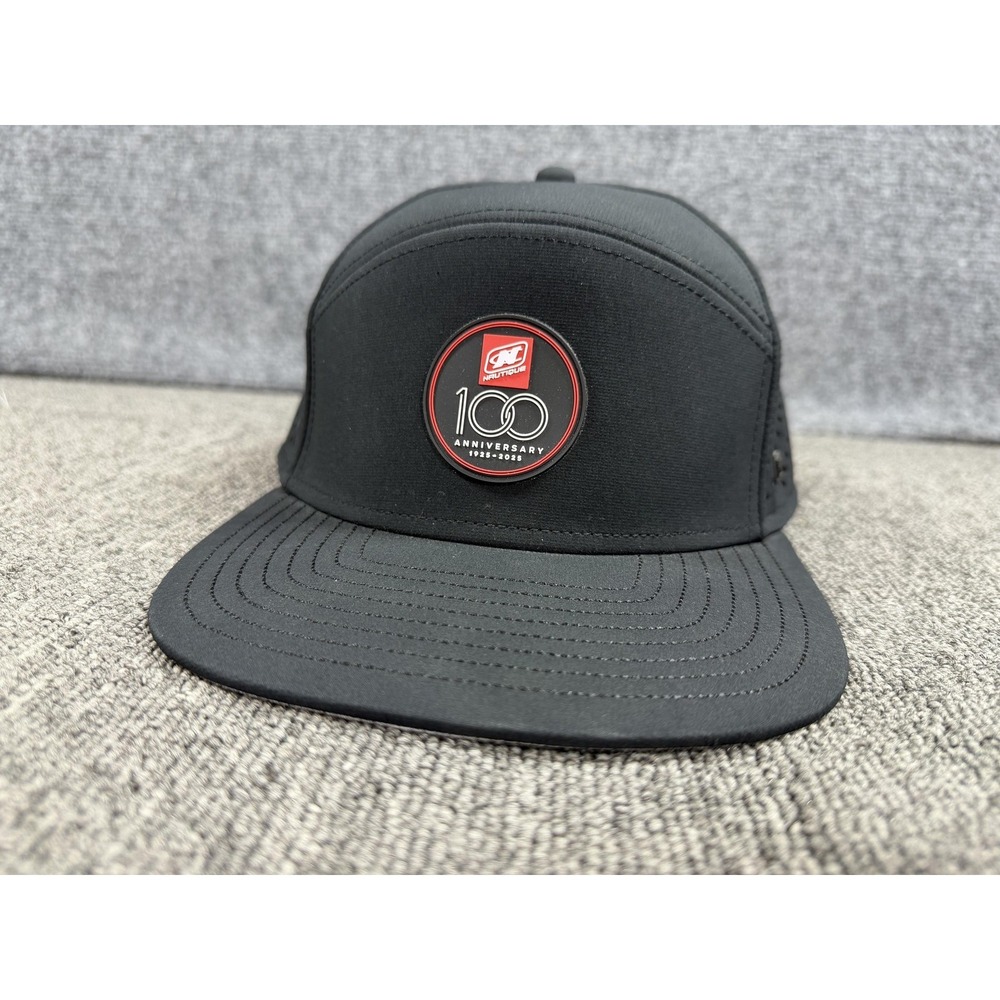 Melin Trenches Hydro Hat Cap Snap Back Mens XL Black 100 Anniversary Patch